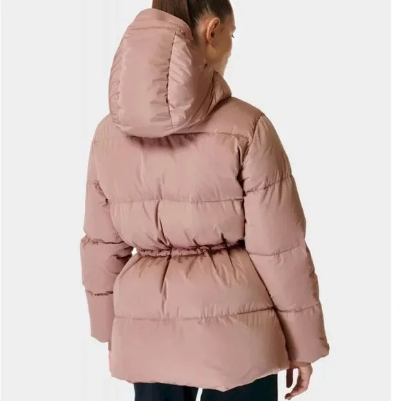 SWEATY BETTY Women’s Alto Puffa All Day Water Resistant Puffer Jacket Pink 4 - Picture 2 of 16